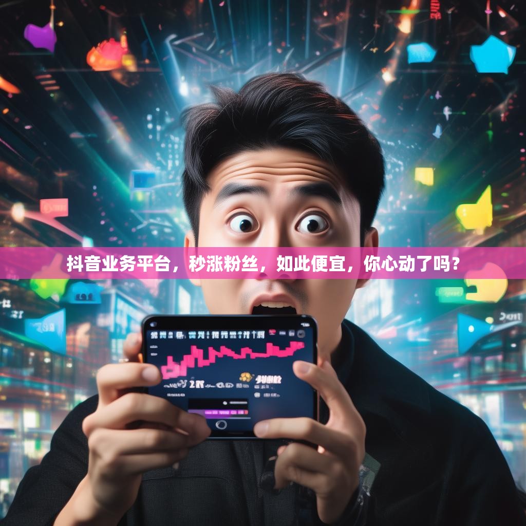 抖音业务平台，秒涨粉丝，如此便宜，你心动了吗？