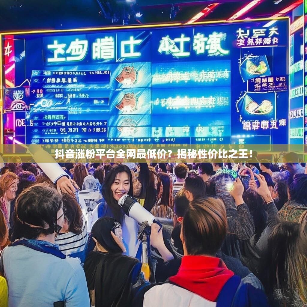 抖音涨粉平台全网最低价？揭秘性价比之王！