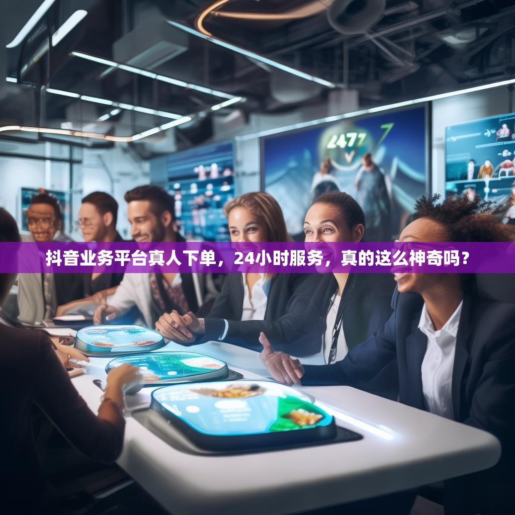 抖音业务平台真人下单，24小时服务，真的这么神奇吗？