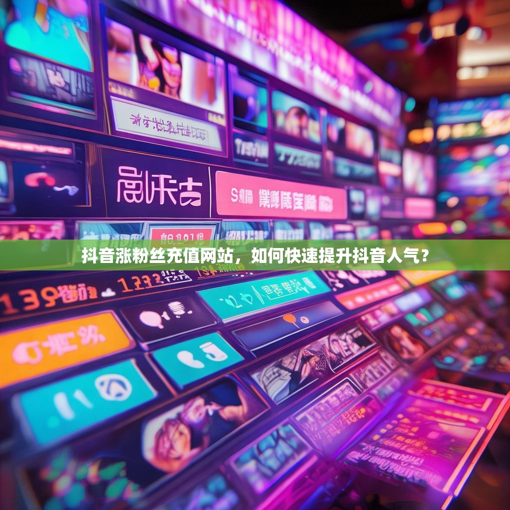 抖音涨粉丝充值网站，如何快速提升抖音人气？