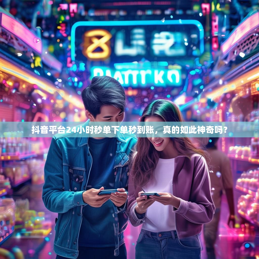抖音平台24小时秒单下单秒到账，真的如此神奇吗？