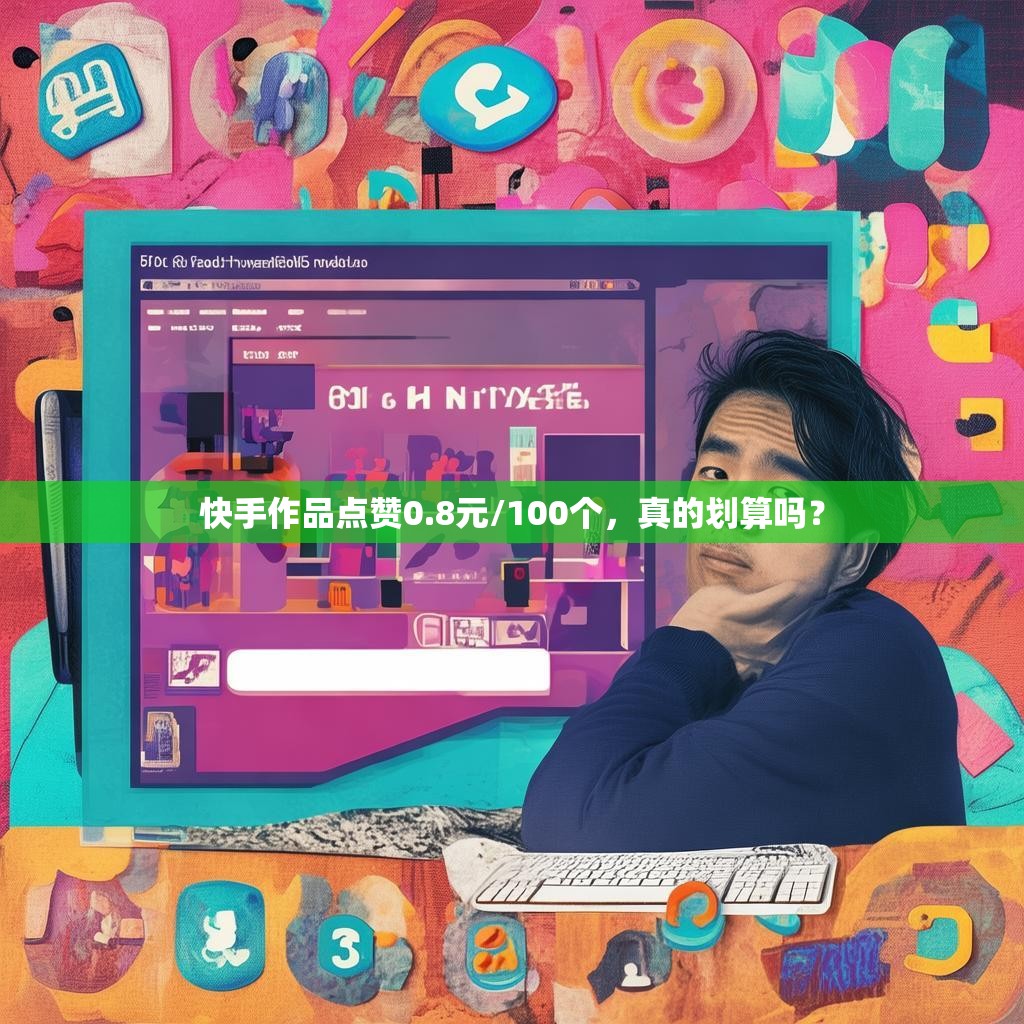 快手作品点赞0.8元/100个，真的划算吗？