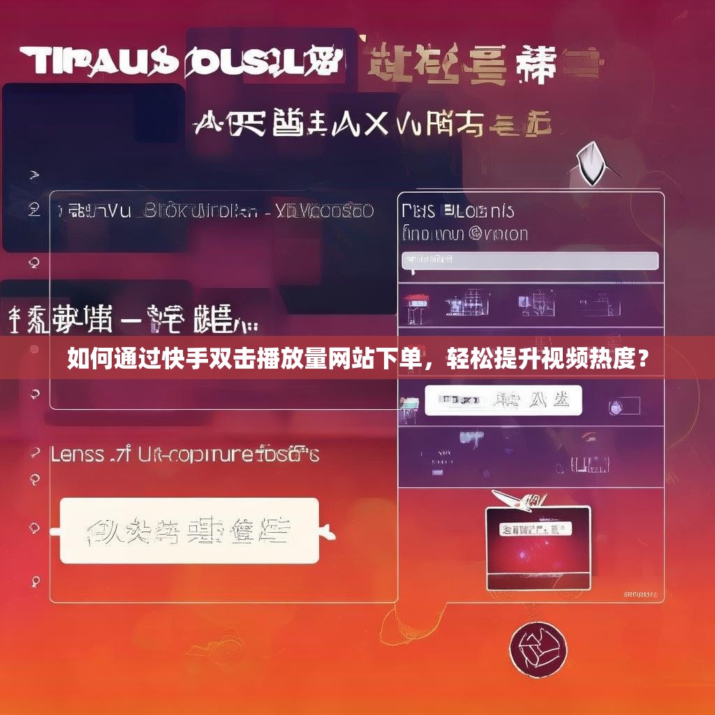 如何通过快手双击播放量网站下单，轻松提升视频热度？