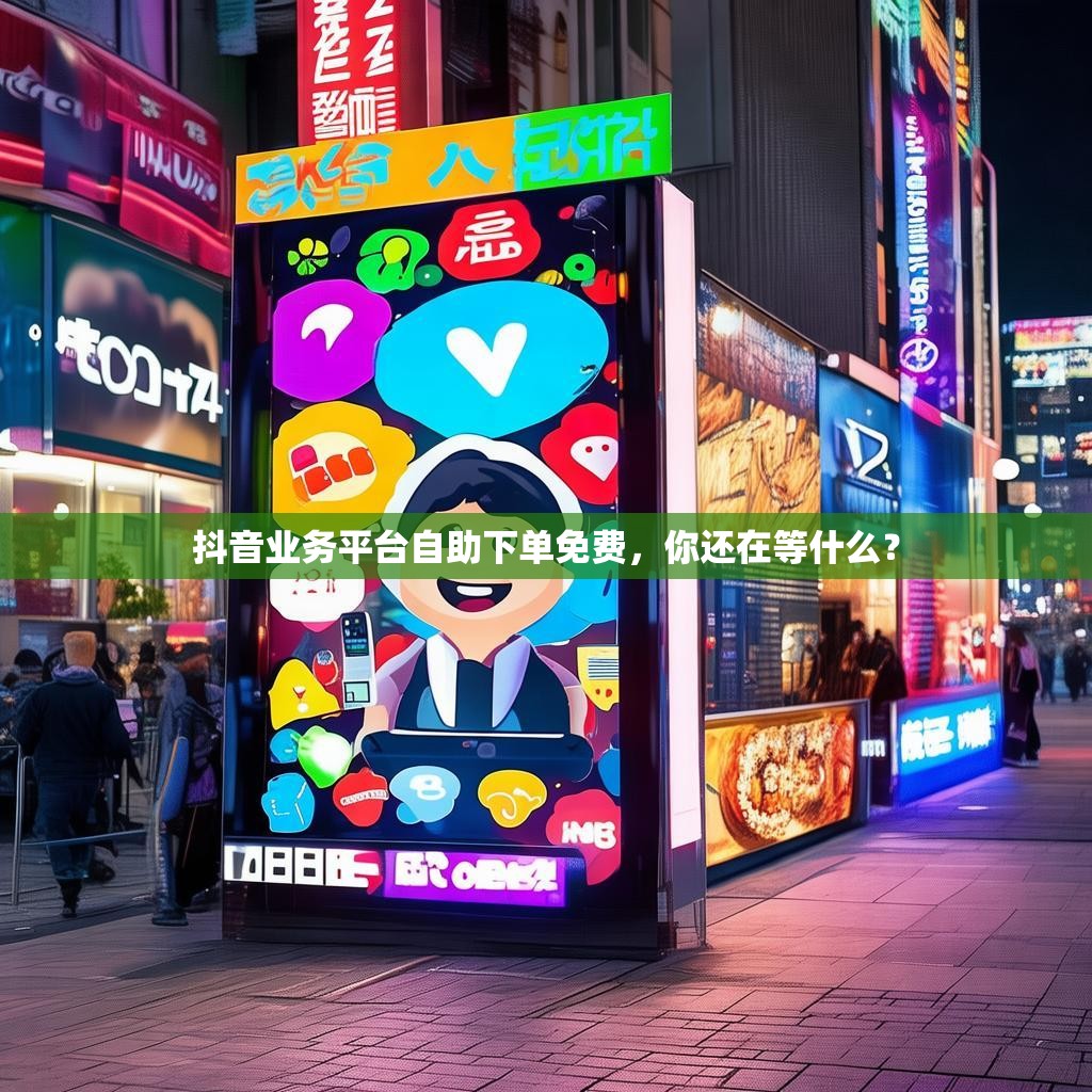 抖音业务平台自助下单免费，你还在等什么？