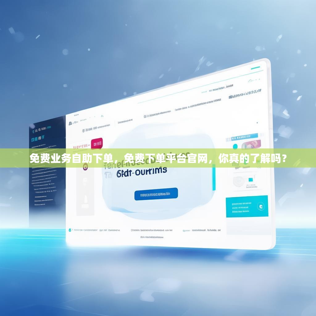 免费业务自助下单，免费下单平台官网，你真的了解吗？