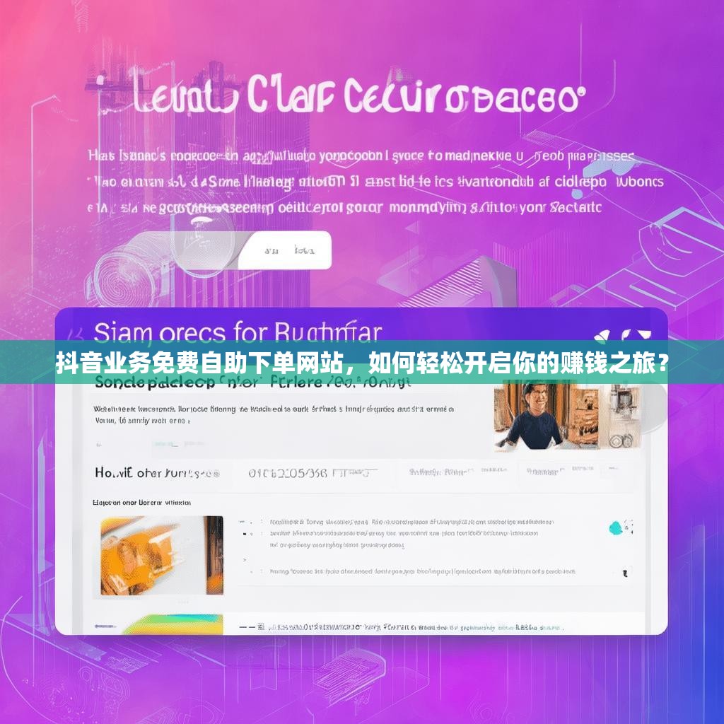抖音业务免费自助下单网站，如何轻松开启你的赚钱之旅？