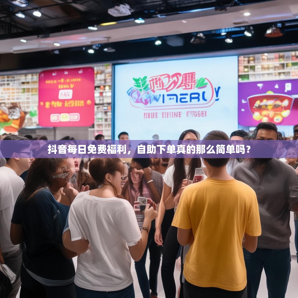 抖音每日免费福利,自助下单真的那么简单吗? 抖音每日免费福利,自助下单真的那么简单吗?