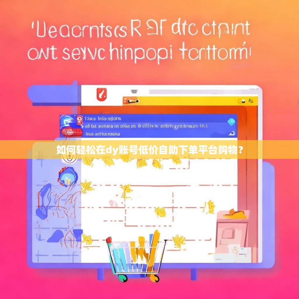 如何轻松在dy账号低价自助下单平台购物？