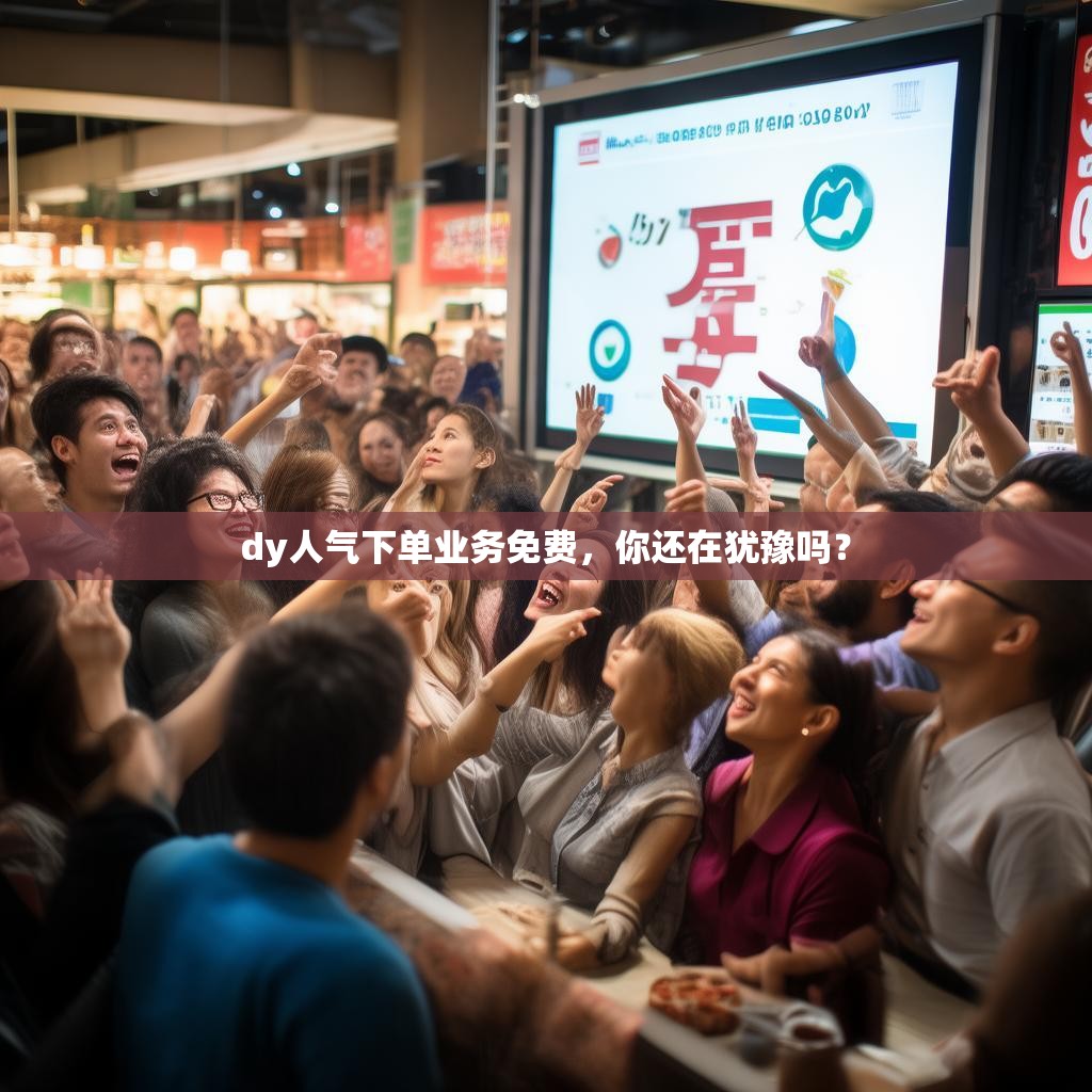 dy人气下单业务免费，你还在犹豫吗？