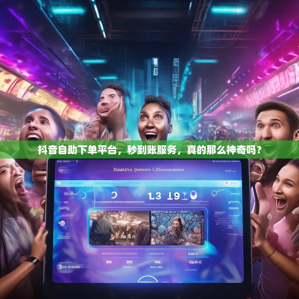 抖音自助下单平台，秒到账服务，真的那么神奇吗？