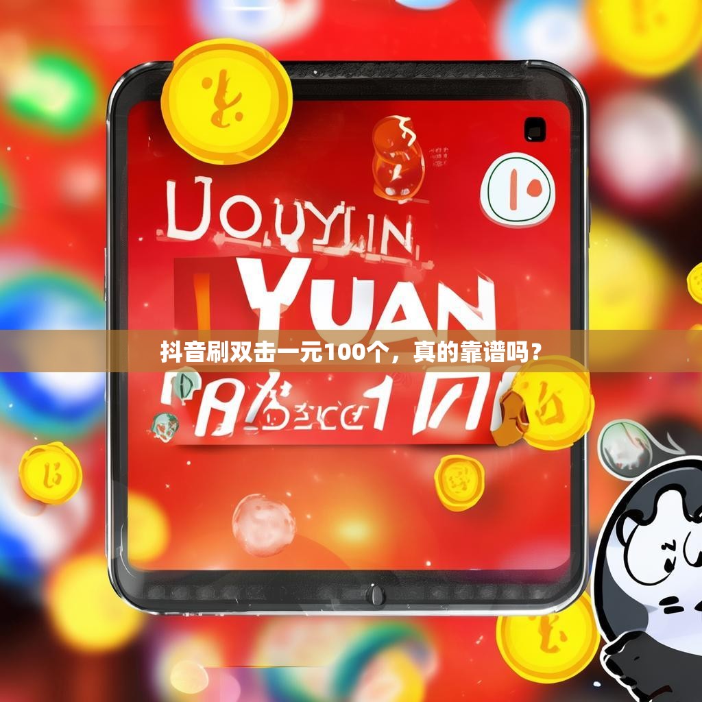抖音刷双击一元100个，真的靠谱吗？