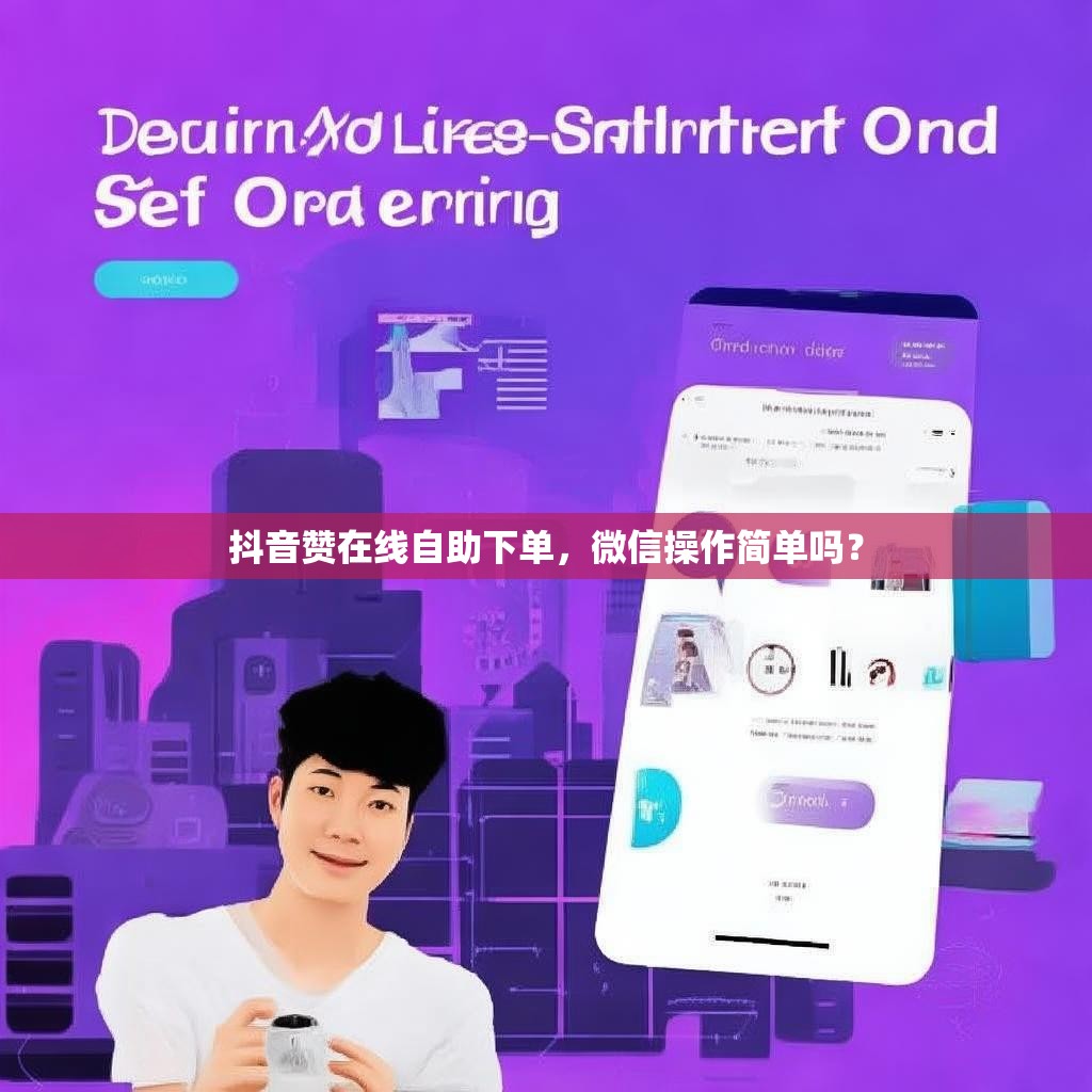 抖音赞在线自助下单，微信操作简单吗？