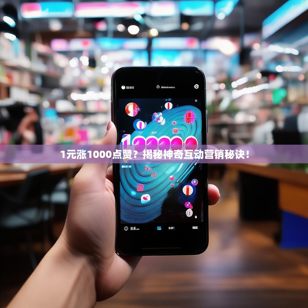 1元涨1000点赞？揭秘神奇互动营销秘诀！