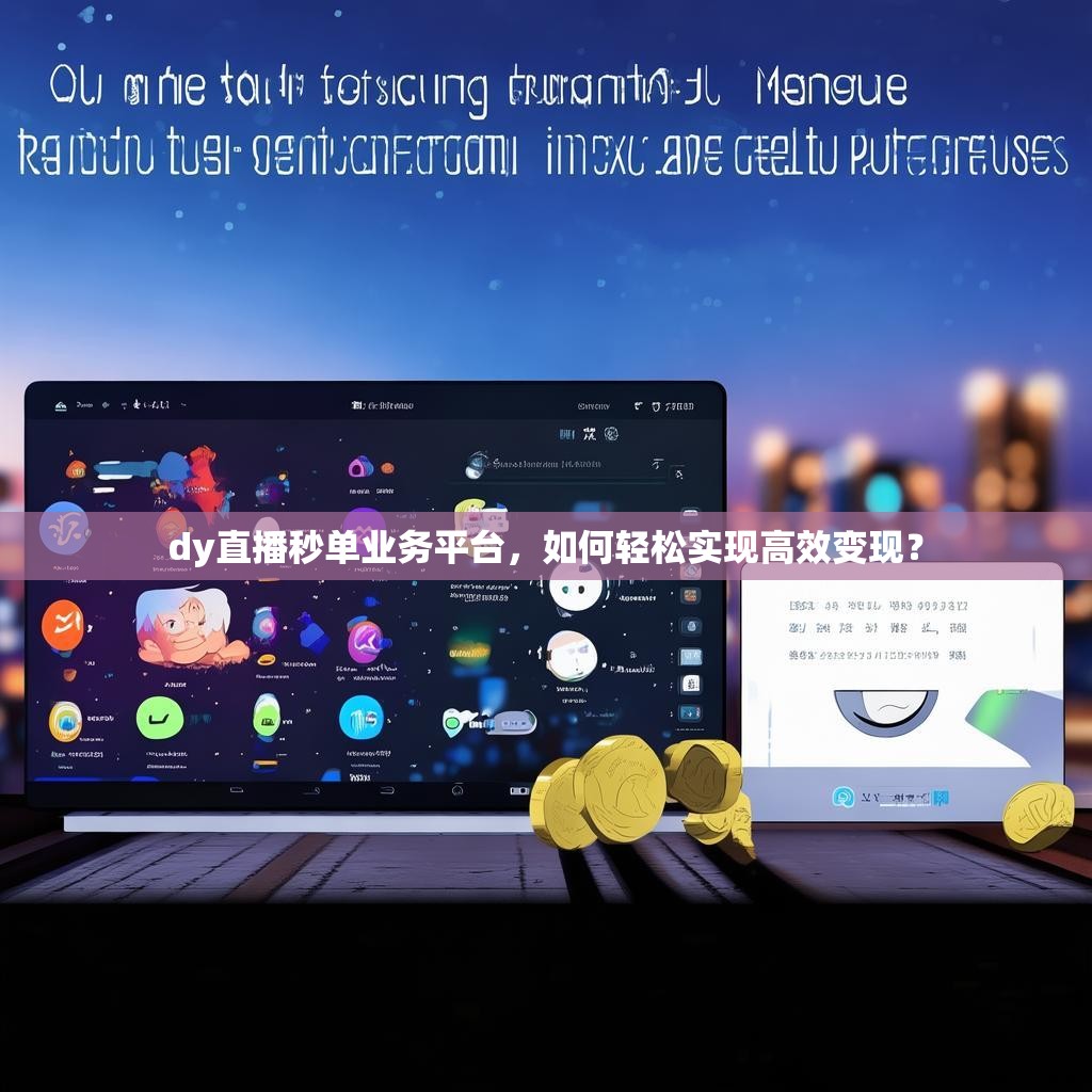 dy直播秒单业务平台,如何轻松实现高效变现? dy直播秒单业务平台,如何轻松实现高效变现?