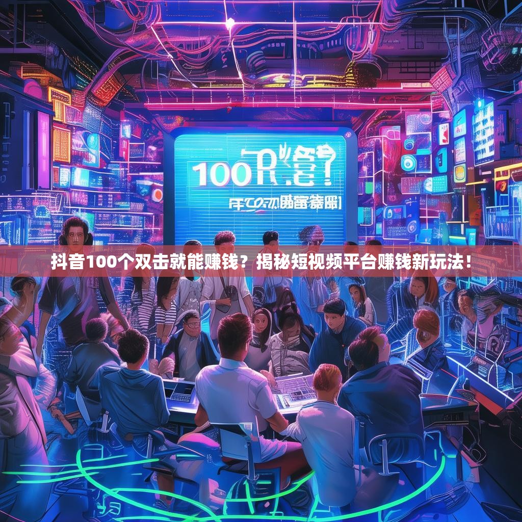 抖音100个双击就能赚钱?揭秘短视频平台赚钱新玩法! 抖音100个双击就能赚钱?揭秘短视频平台赚钱新玩法!