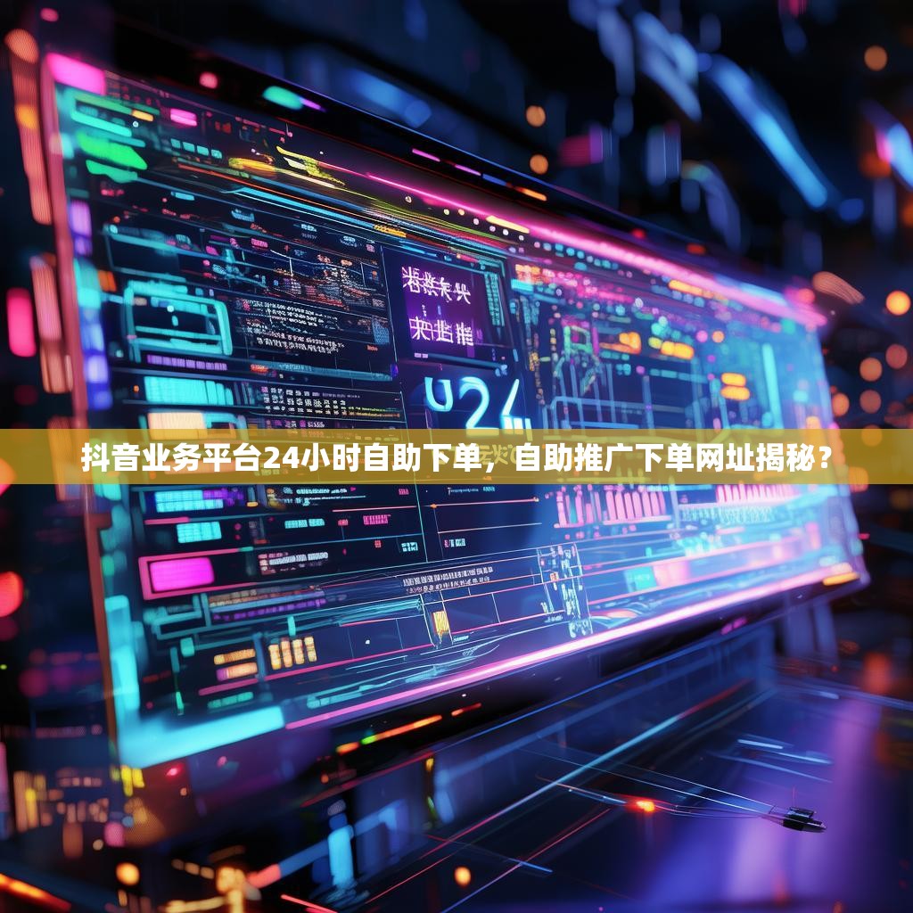 抖音业务平台24小时自助下单，自助推广下单网址揭秘？