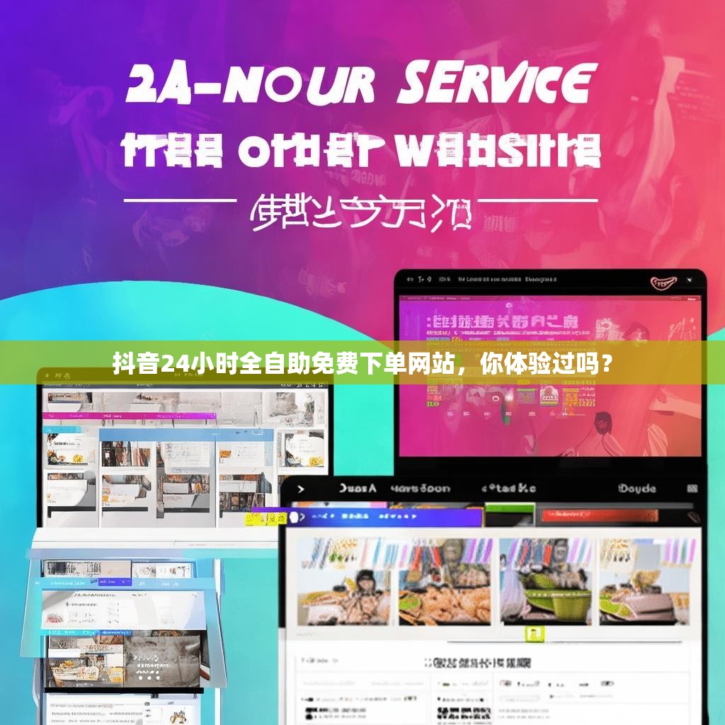 抖音24小时全自助免费下单网站，你体验过吗？