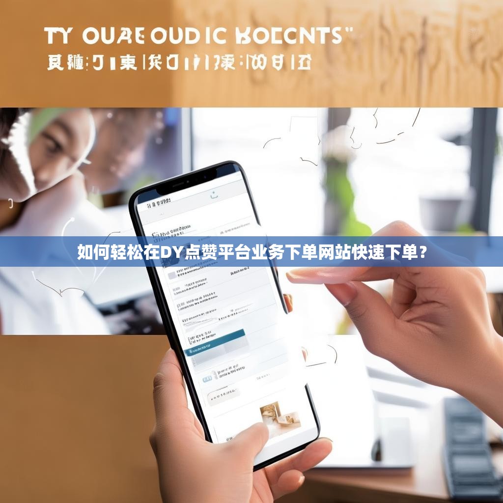 如何轻松在DY点赞平台业务下单网站快速下单？