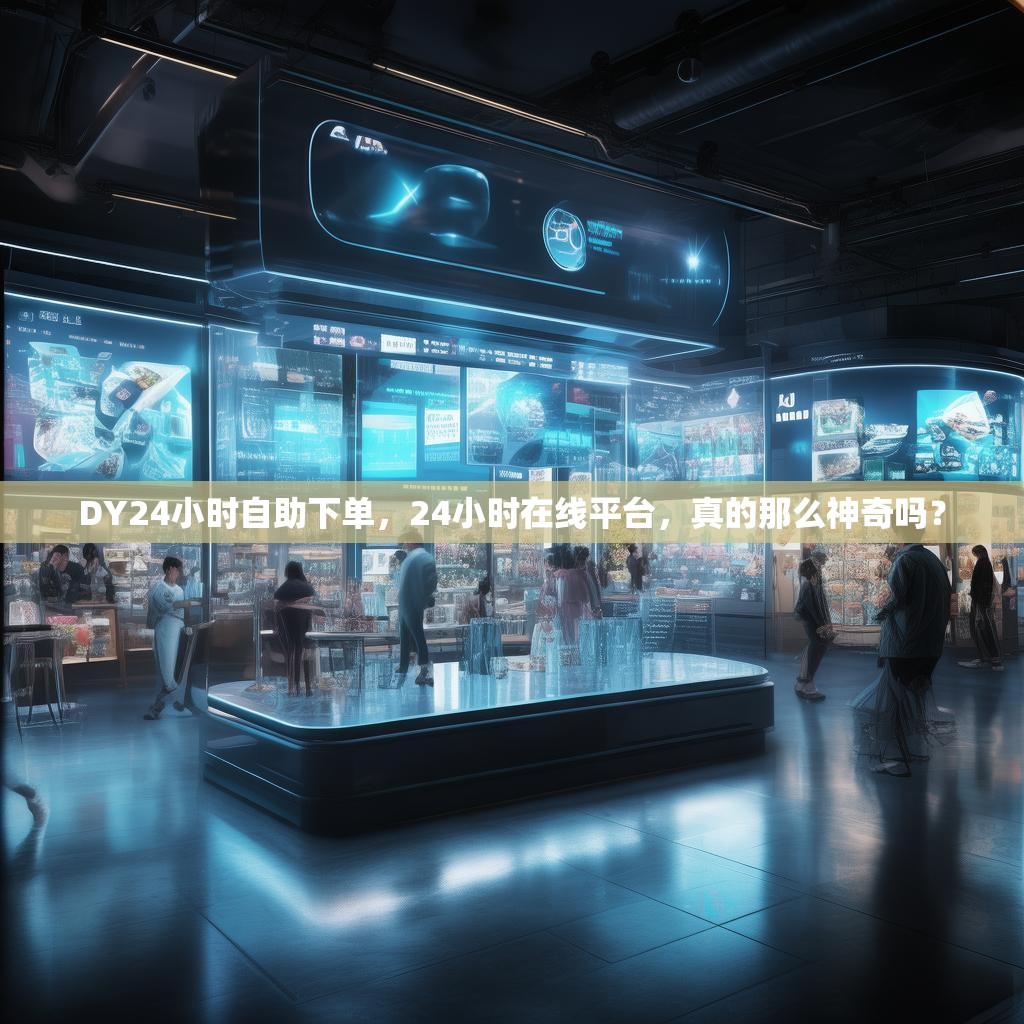 DY24小时自助下单，24小时在线平台，真的那么神奇吗？