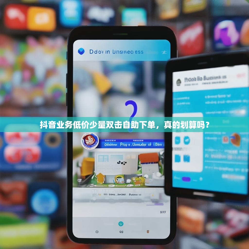 抖音业务低价少量双击自助下单，真的划算吗？