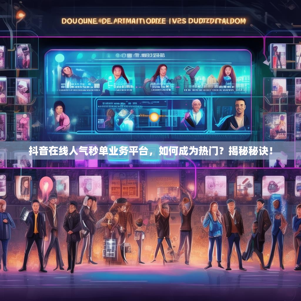 抖音在线人气秒单业务平台，如何成为热门？揭秘秘诀！
