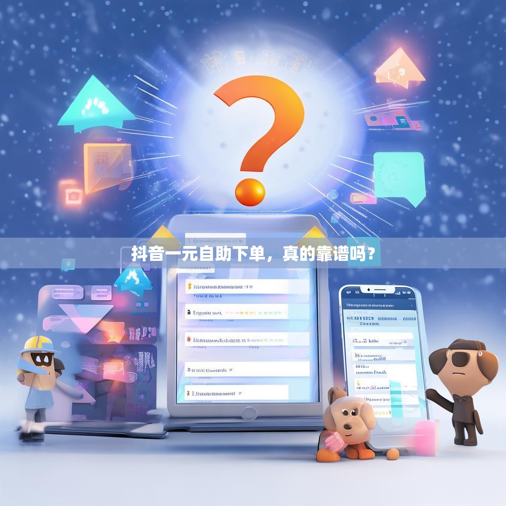 抖音一元自助下单，真的靠谱吗？