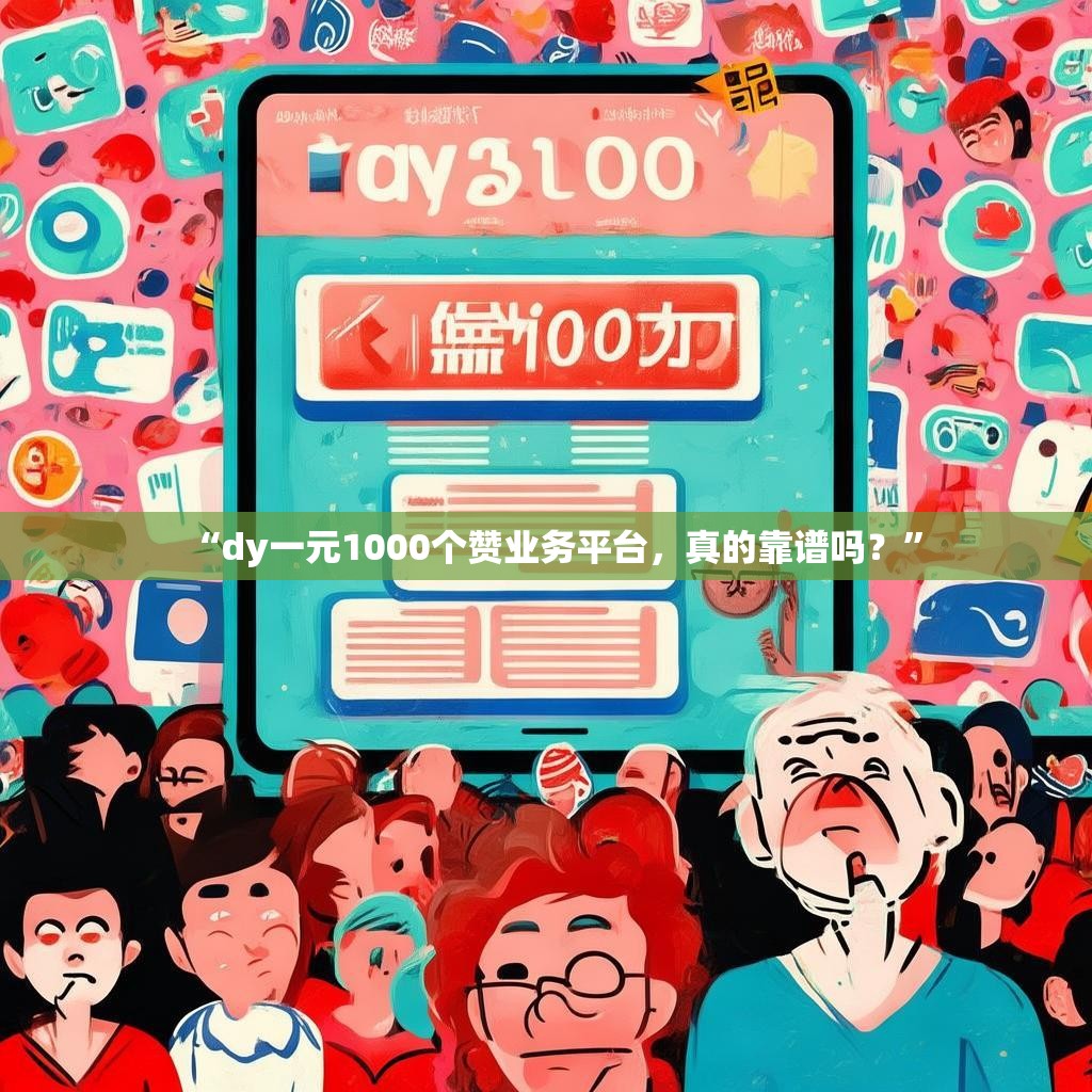 “dy一元1000个赞业务平台，真的靠谱吗？”