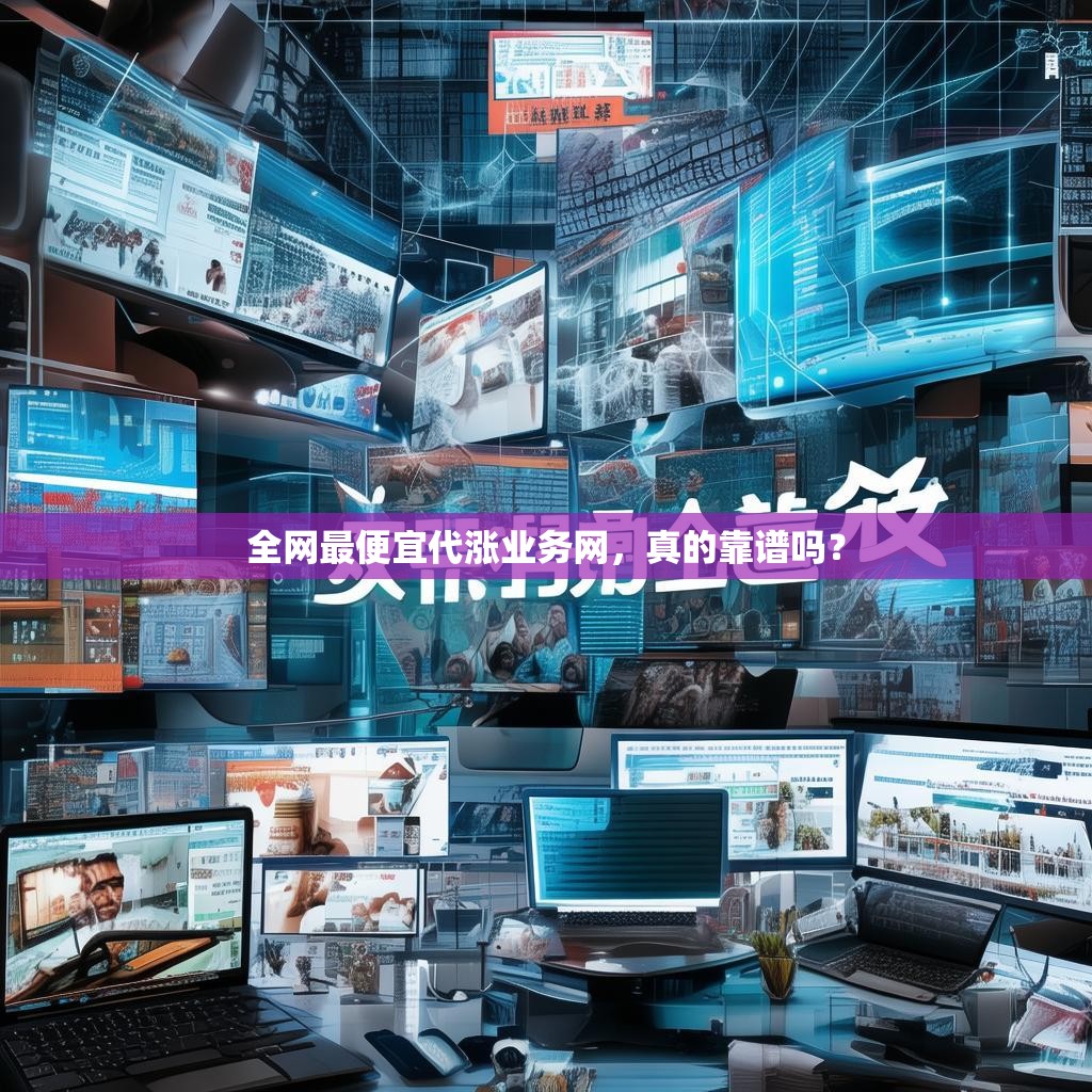 全网最便宜代涨业务网，真的靠谱吗？