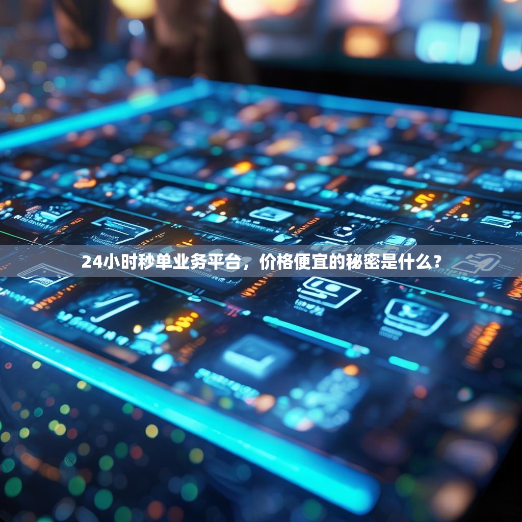 24小时秒单业务平台，价格便宜的秘密是什么？