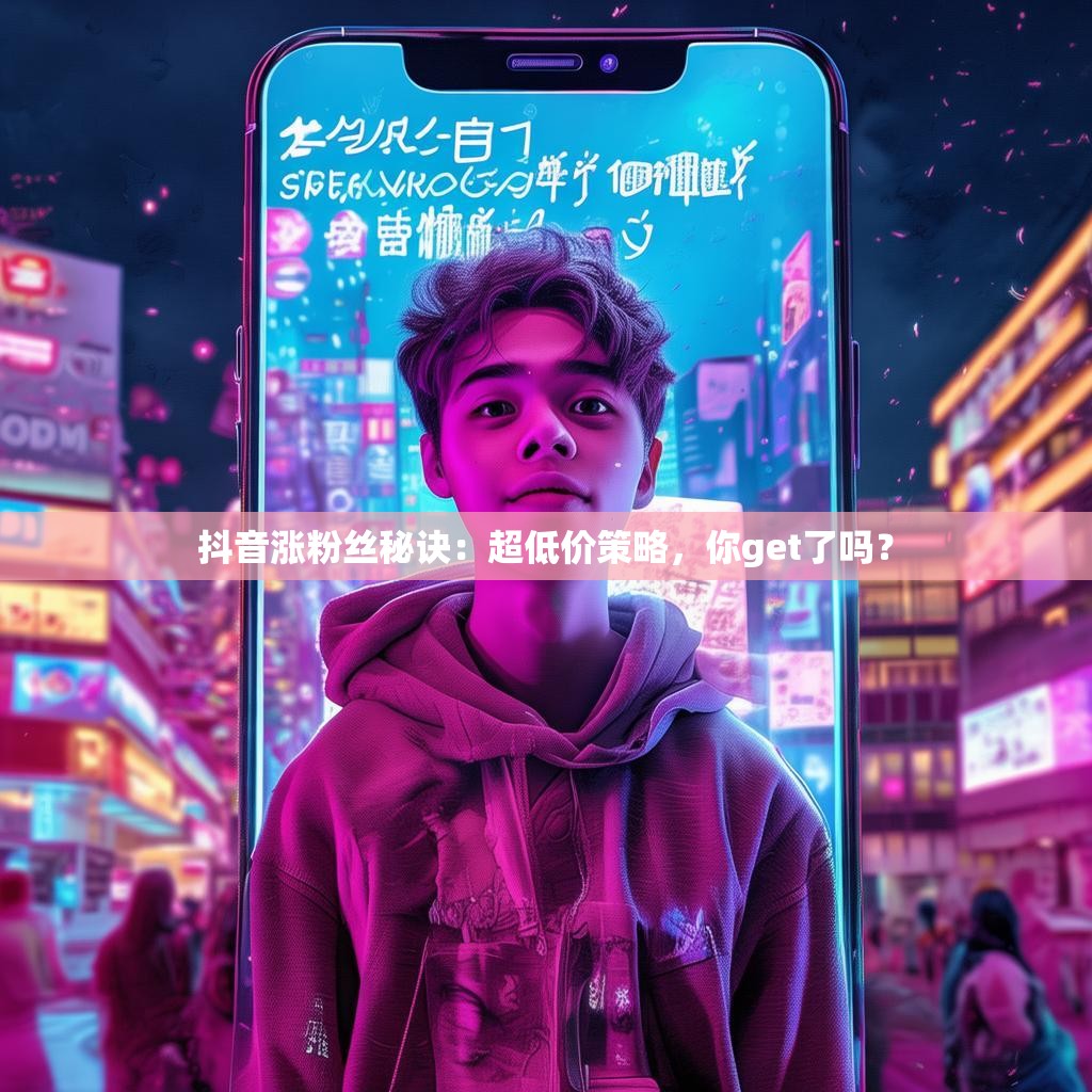抖音涨粉丝秘诀：超低价策略，你get了吗？
