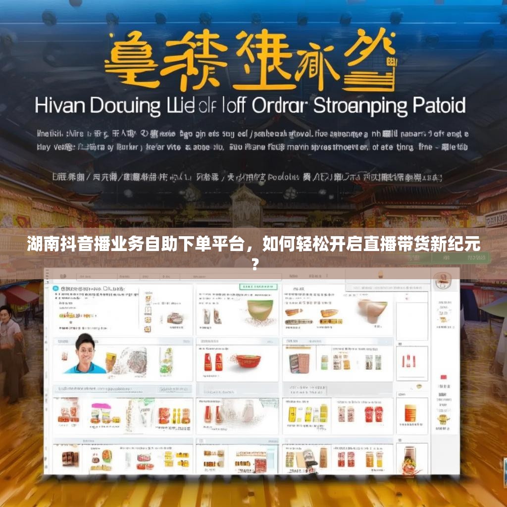 湖南抖音播业务自助下单平台,如何轻松开启直播带货新纪元? 湖南抖音播业务自助下单平台,如何轻松开启直播带货新纪元?