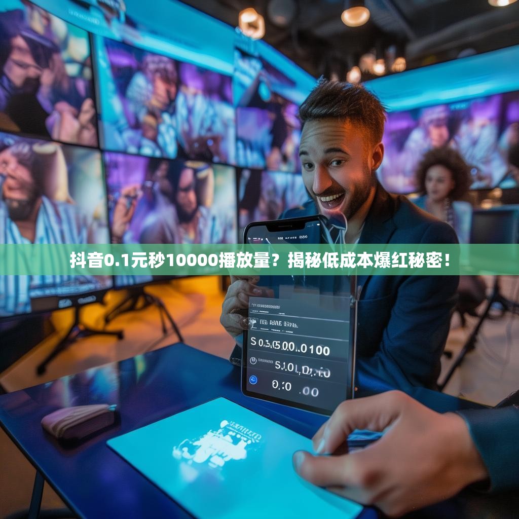 抖音0.1元秒10000播放量？揭秘低成本爆红秘密！