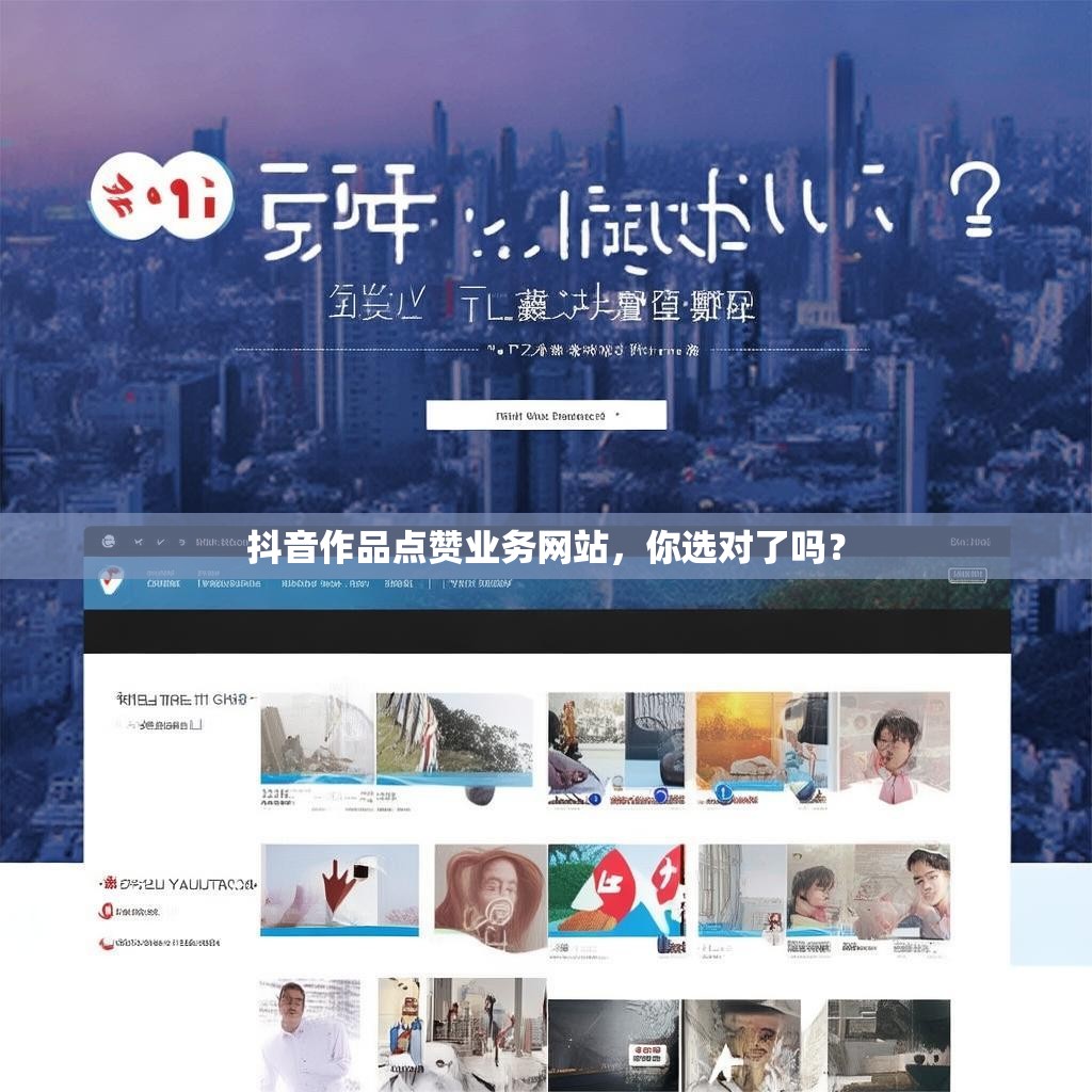 抖音作品点赞业务网站，你选对了吗？