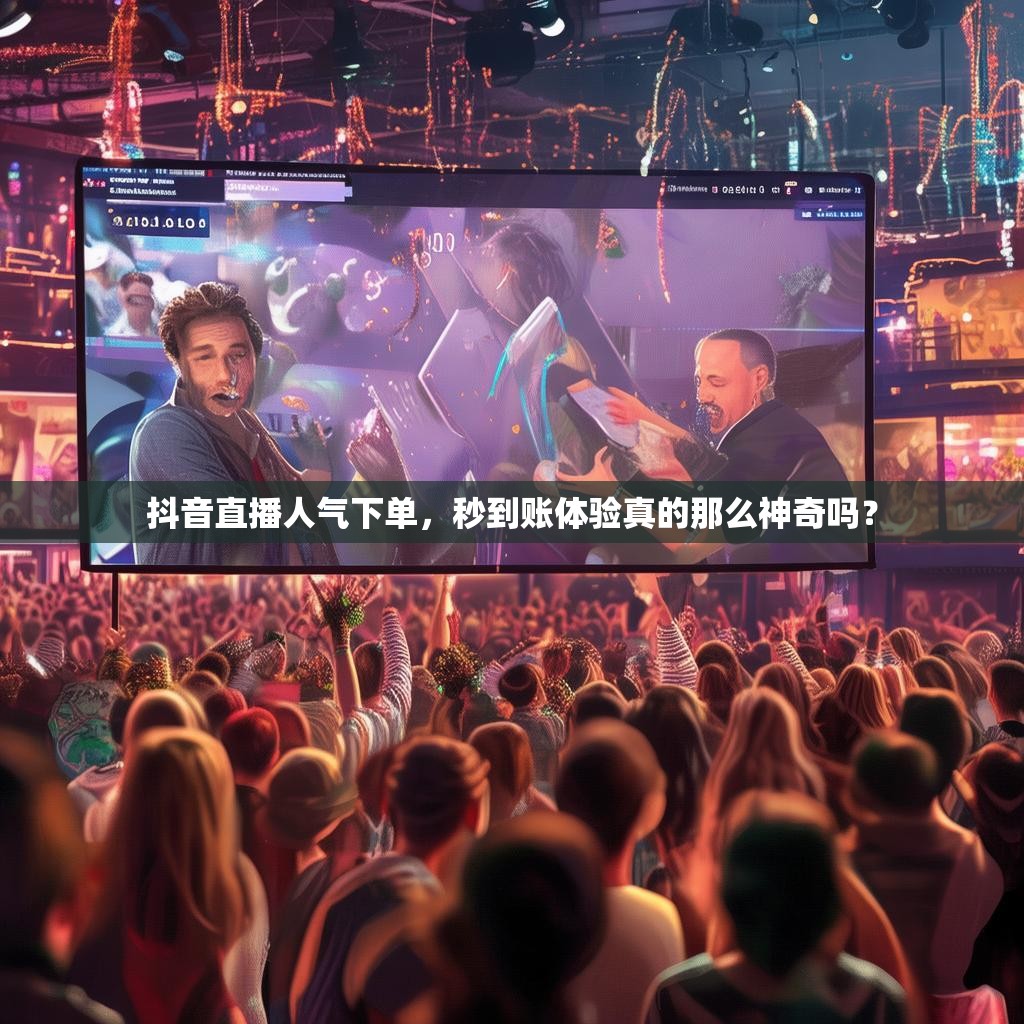 抖音直播人气下单，秒到账体验真的那么神奇吗？