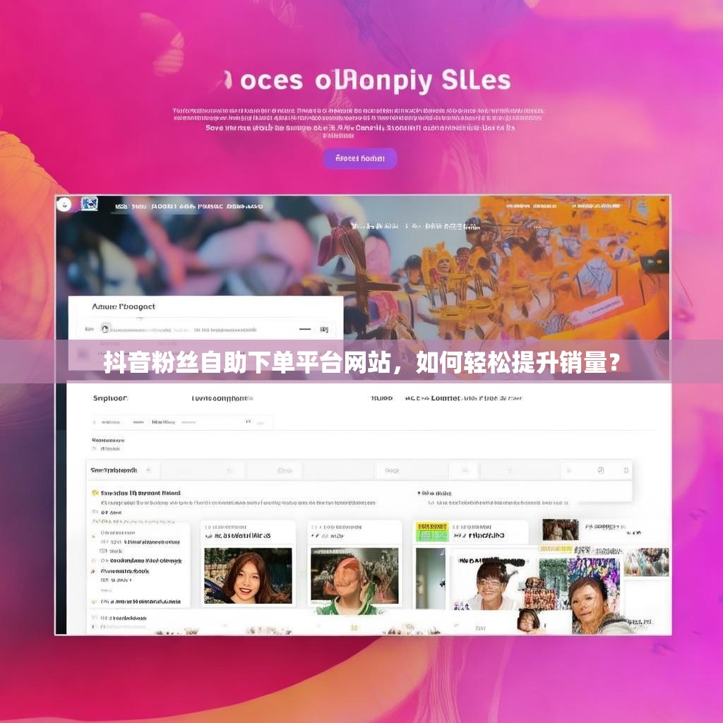 抖音粉丝自助下单平台网站，如何轻松提升销量？