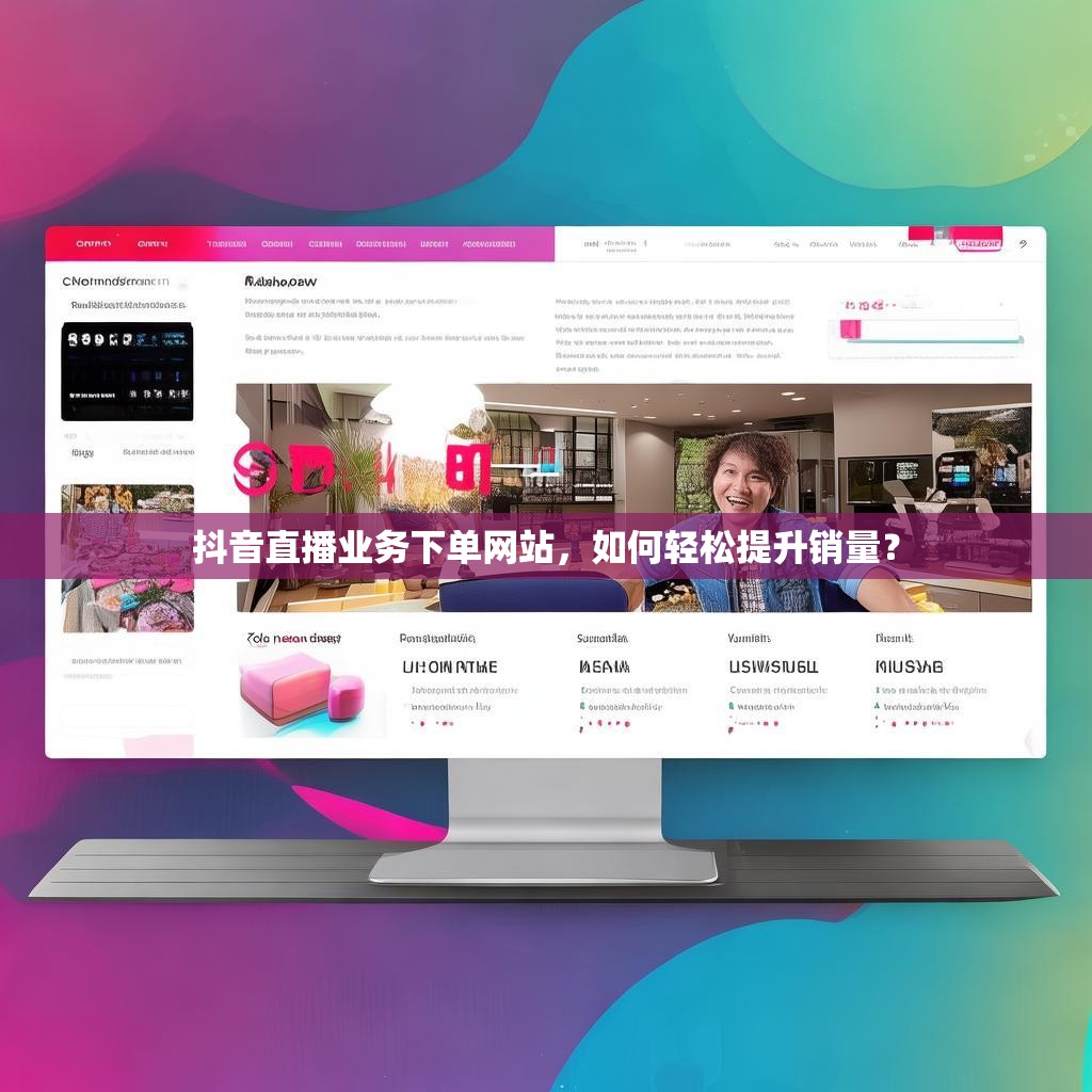 抖音直播业务下单网站，如何轻松提升销量？