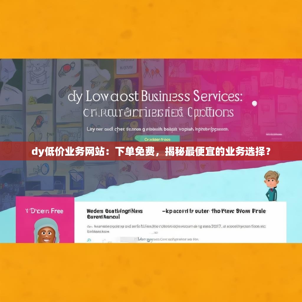 dy低价业务网站：下单免费，揭秘最便宜的业务选择？