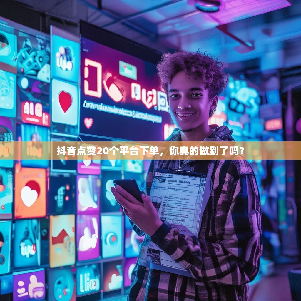 抖音点赞20个平台下单，你真的做到了吗？