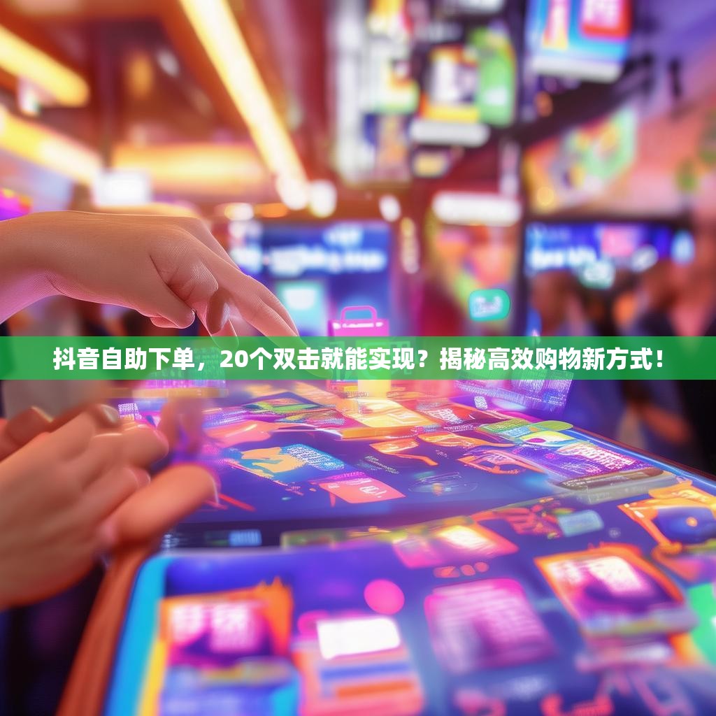 抖音自助下单，20个双击就能实现？揭秘高效购物新方式！