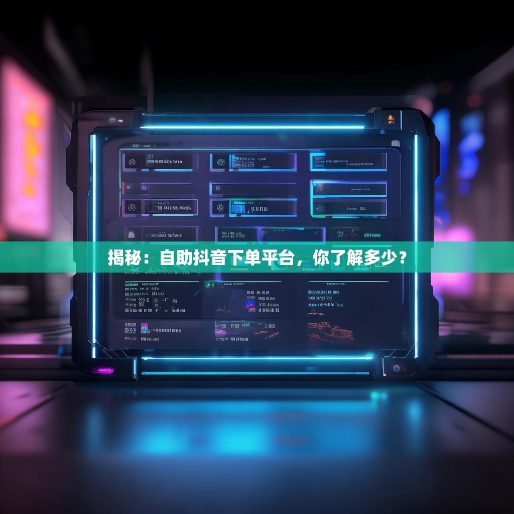 揭秘：自助抖音下单平台，你了解多少？