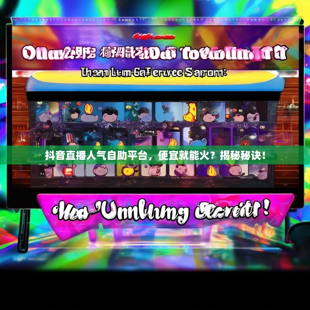 抖音直播人气自助平台，便宜就能火？揭秘秘诀！