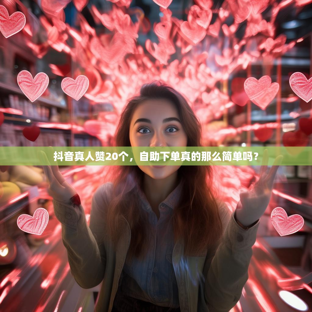 抖音真人赞20个，自助下单真的那么简单吗？