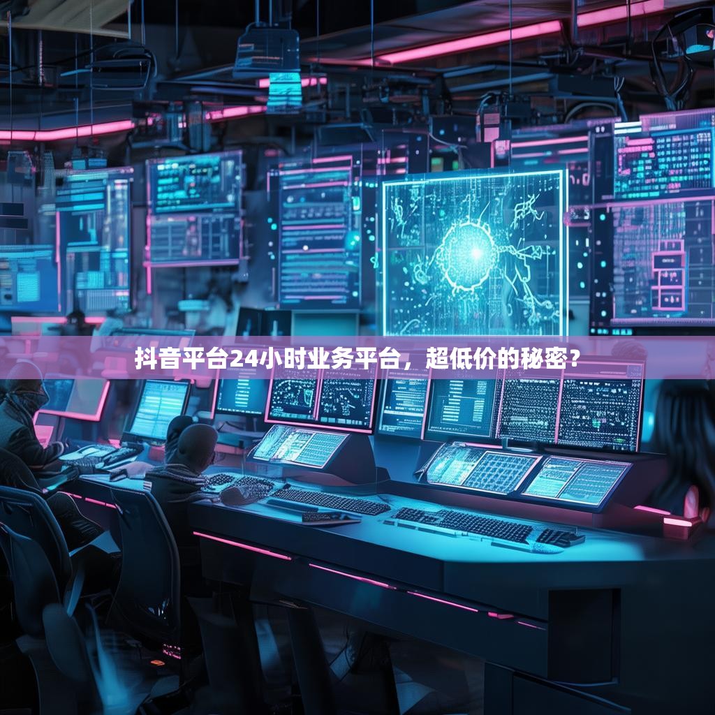 抖音平台24小时业务平台，超低价的秘密？