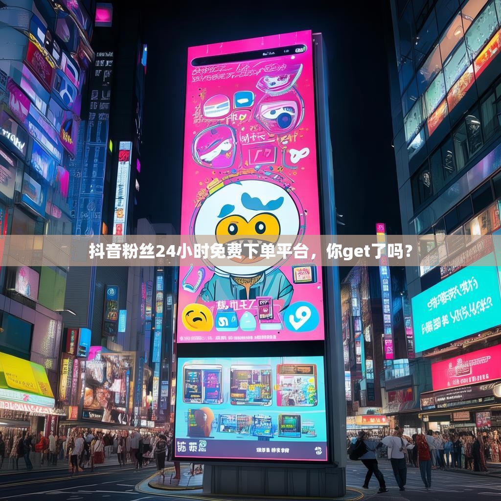 抖音粉丝24小时免费下单平台，你get了吗？