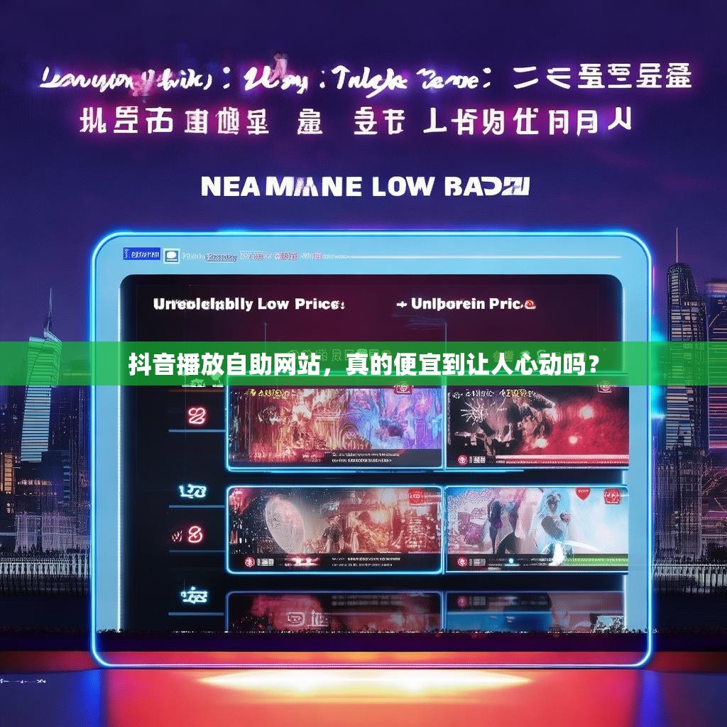 抖音播放自助网站，真的便宜到让人心动吗？