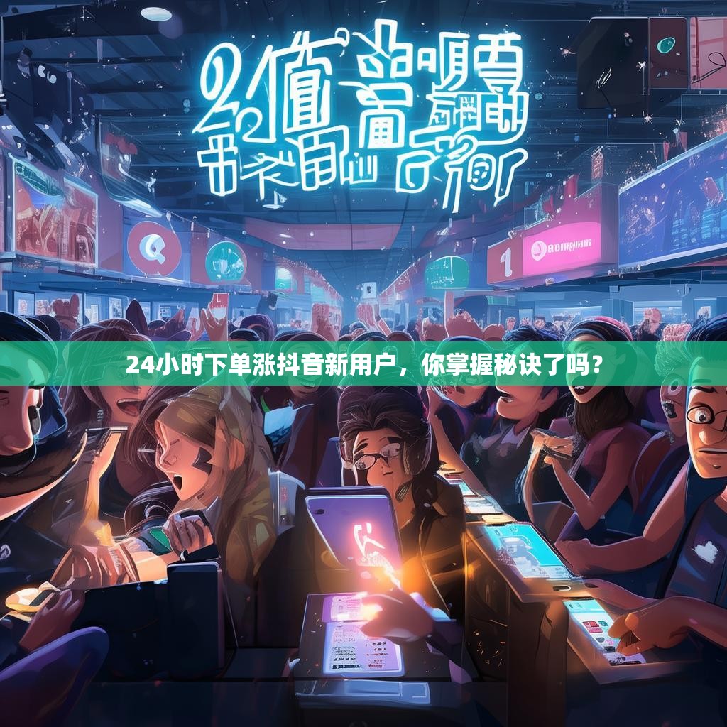 24小时下单涨抖音新用户，你掌握秘诀了吗？