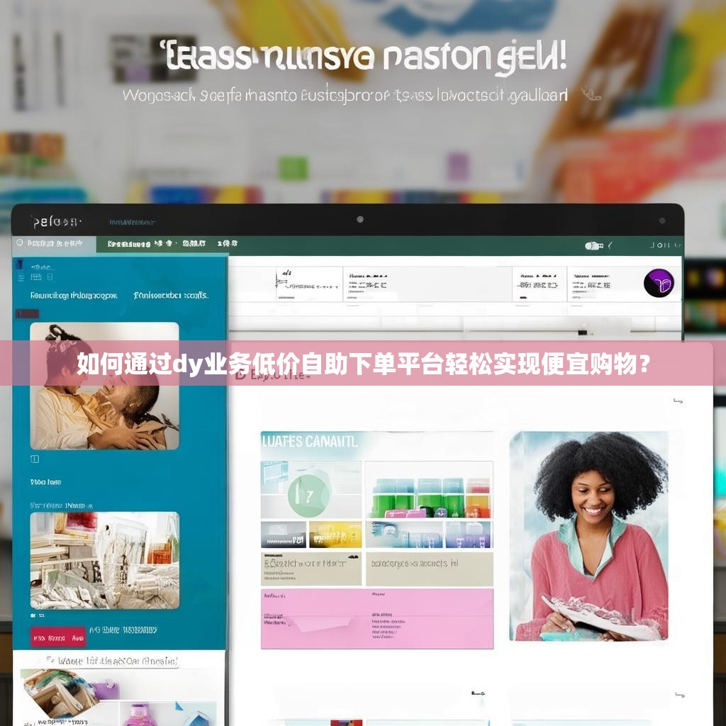 如何通过dy业务低价自助下单平台轻松实现便宜购物？