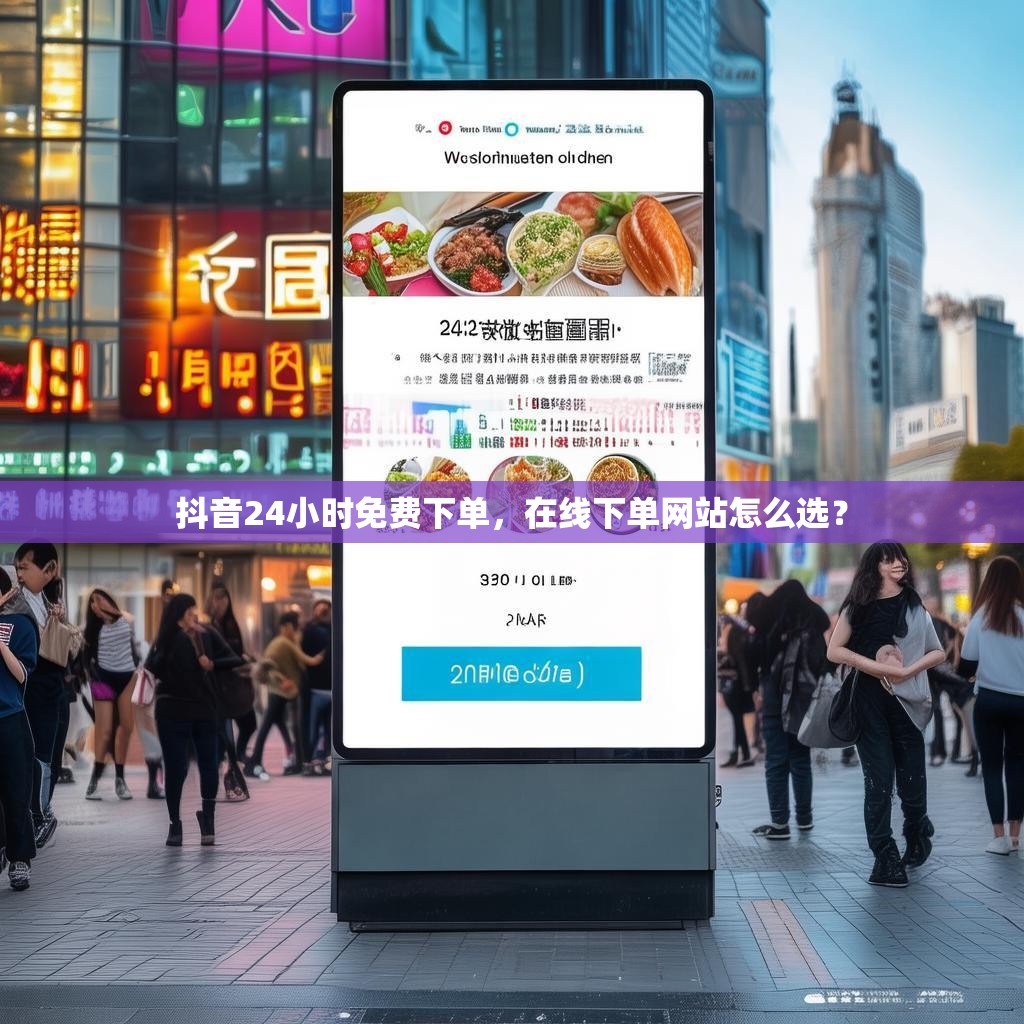 抖音24小时免费下单，在线下单网站怎么选？
