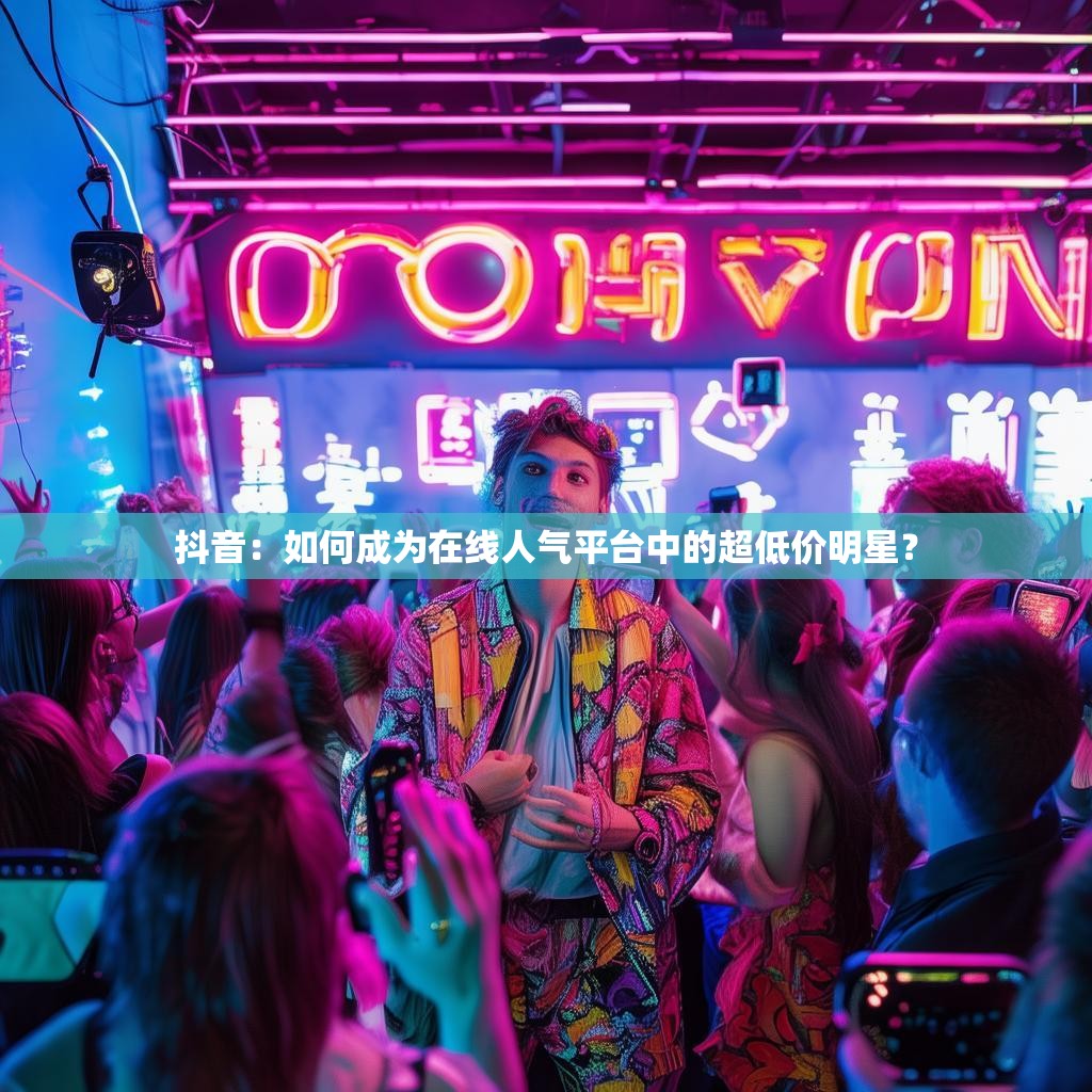 抖音：如何成为在线人气平台中的超低价明星？