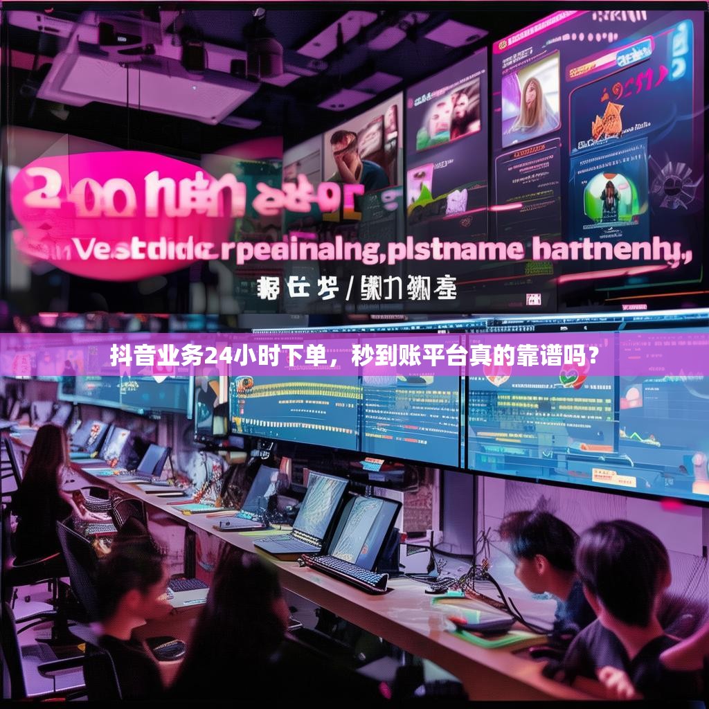 抖音业务24小时下单，秒到账平台真的靠谱吗？